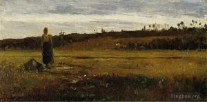 Camille Pissarro œuvres - Paysage à la varenne saint hilaire