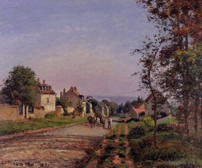 Camille Pissarro Peinture à l'huile - Périphérie de Louveciennes 1871