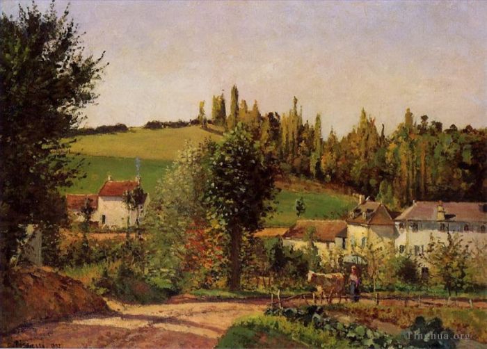 Camille Pissarro Peinture à l'huile - Chemin de l'ermitage à pontoise 1872