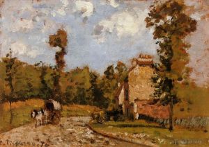 Camille Pissarro œuvres - Route à Port Maryl 1872