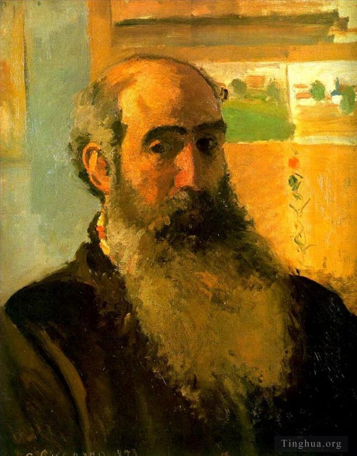 Camille Pissarro Peinture à l'huile - Autoportrait 1873