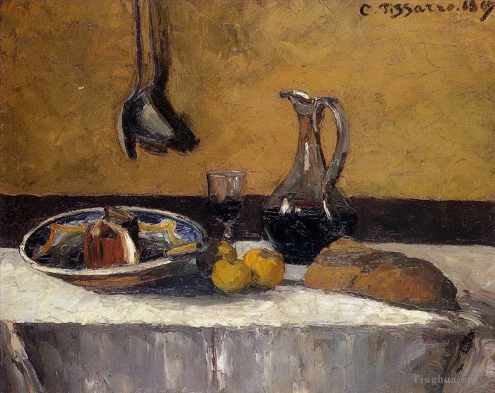 Camille Pissarro Peinture à l'huile - Nature morte 1867