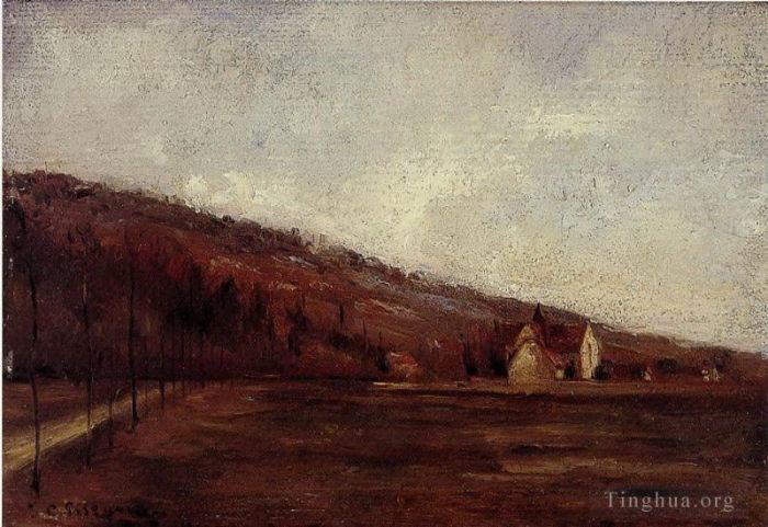 Camille Pissarro Peinture à l'huile - Etude pour les bords de marne hiver 1866