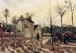 Camille Pissarro œuvres - Dégel pontoise 1872