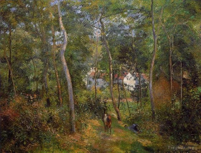 Camille Pissarro Peinture à l'huile - Les arrière-bois de l'ermitage pontoise 1879