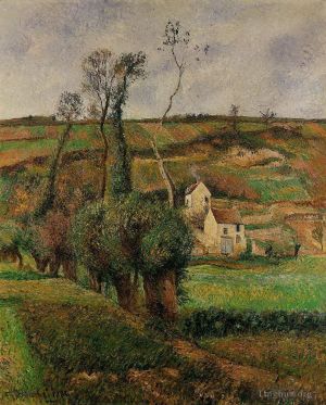 Camille Pissarro œuvres - La place du cabage à pontoise 1882