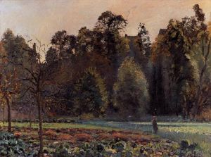 Camille Pissarro œuvres - Le champ de choux pontoise 1873