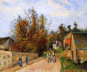Camille Pissarro œuvres - La diligence 1877
