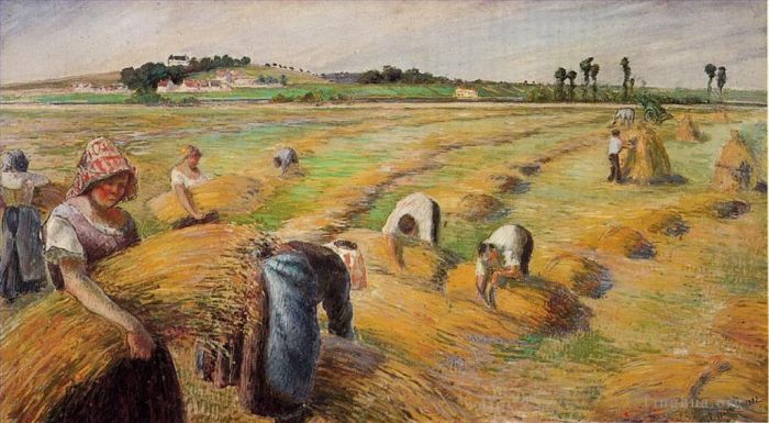Camille Pissarro Peinture à l'huile - La récolte 1882