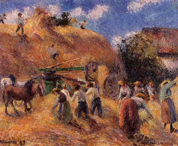 Camille Pissarro Peinture à l'huile - La récolte 1883