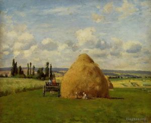Camille Pissarro œuvres - La botte de foin pontoise 1873