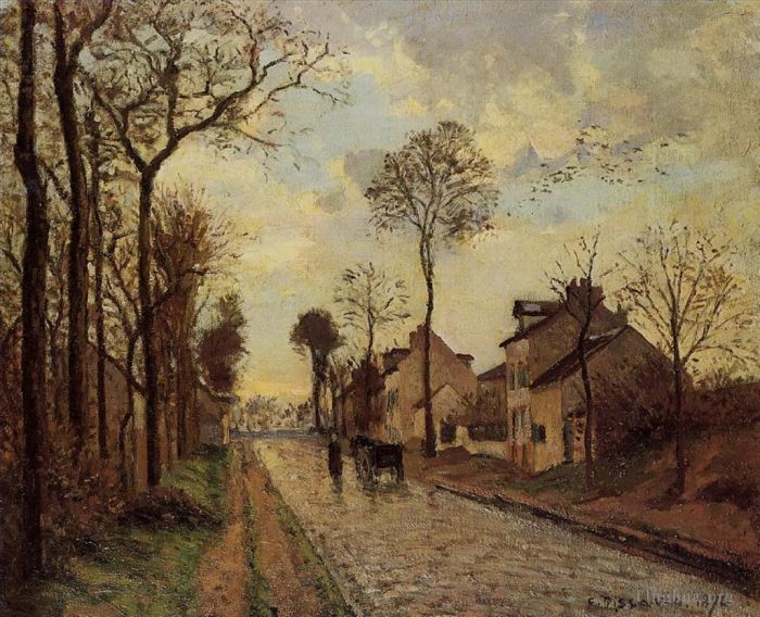 Camille Pissarro Peinture à l'huile - La route de Louveciennes 1870
