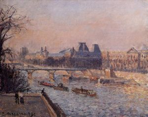 Camille Pissarro œuvres - L'après-midi du Louvre 1902