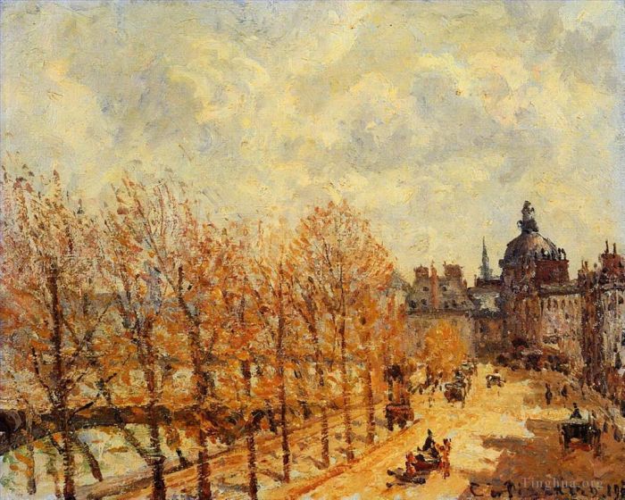 Camille Pissarro Peinture à l'huile - Le quai de Malaquais par temps ensoleillé du matin 1903