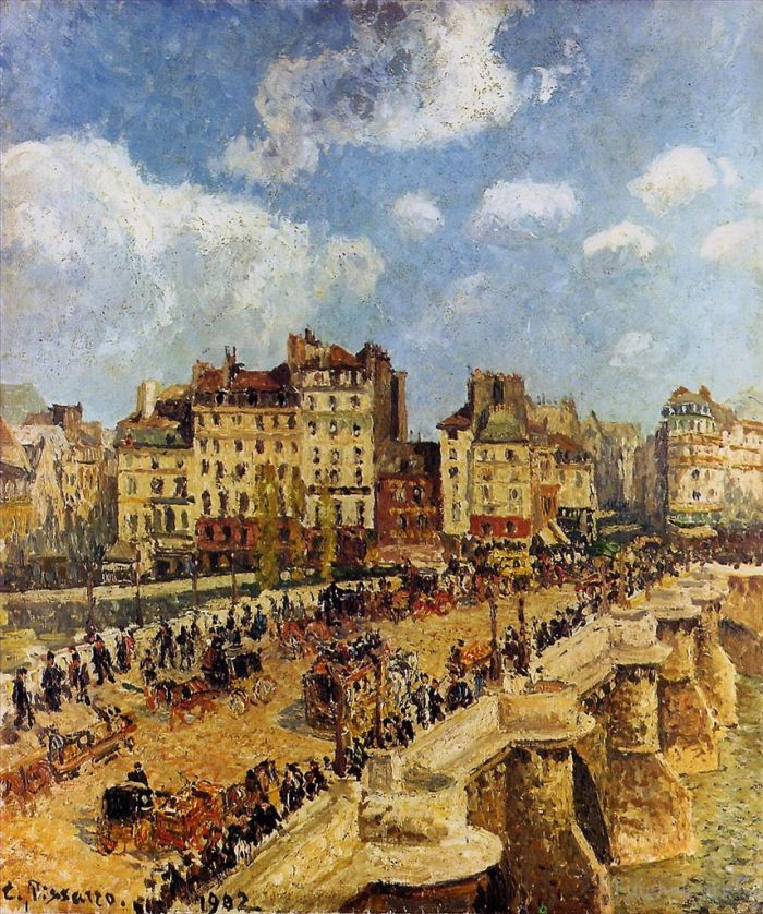 Camille Pissarro Peinture à l'huile - Le pont neuf 1902