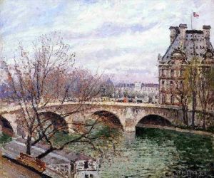 Camille Pissarro œuvres - Le pont royal et le pavillon de flore