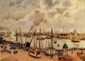 Camille Pissarro œuvres - Le port du havre 1903