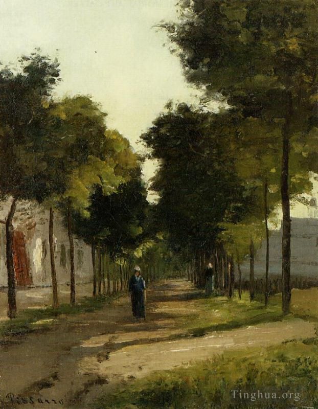 Camille Pissarro Peinture à l'huile - La route 1