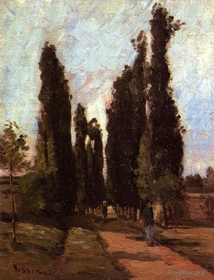 Camille Pissarro Peinture à l'huile - La route