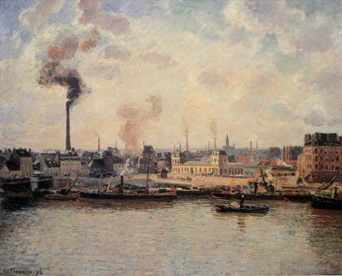 Camille Pissarro Peinture à l'huile - Le quai Saint Sever Rouen 1896