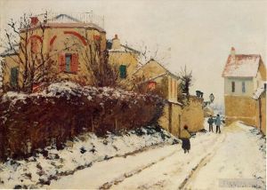 Camille Pissarro œuvres - La rue de la citadelle pontoise 1873