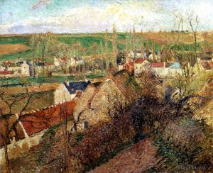 Camille Pissarro œuvres - Vue d'osny près de pontoise 1883