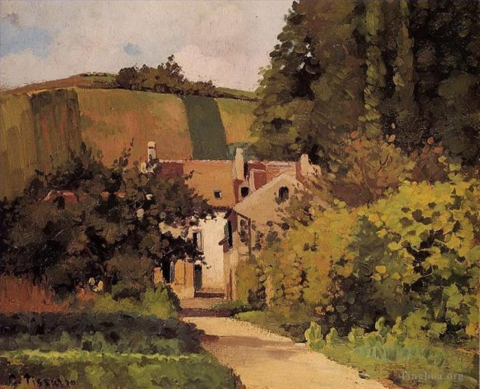 Camille Pissarro Peinture à l'huile - Église du village