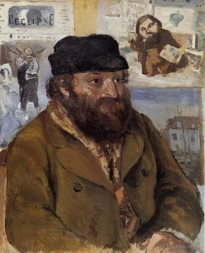 Camille Pissarro Types de peintures - Portrait de Paul Cézanne 1874