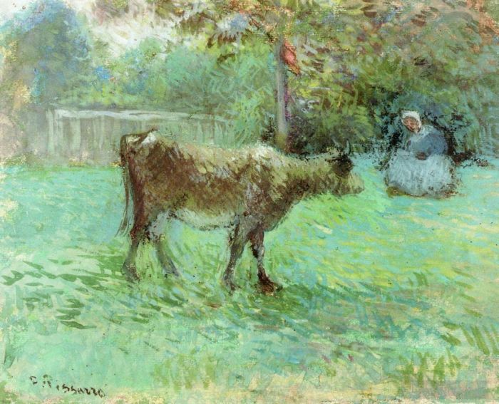 Camille Pissarro Types de peintures - Le vacher
