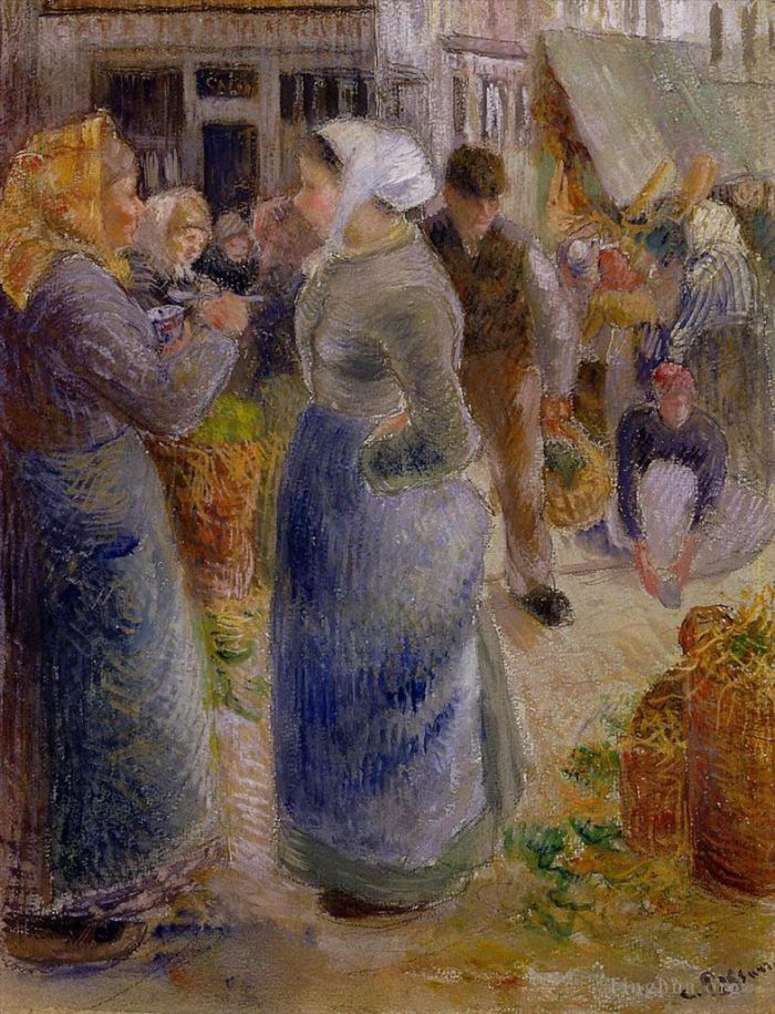 Camille Pissarro Types de peintures - Le marché