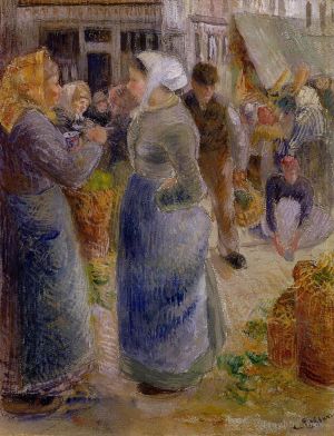 Camille Pissarro œuvres - Le marché