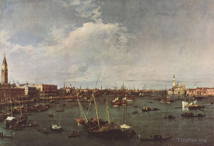 Canaletto Peinture à l'huile - Bacino di San Marco Bassin Saint-Marc