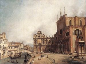 Canaletto œuvres - CANALETTO santi Giovanni E Paolo et l'École Di San Marco