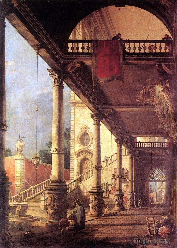 Canaletto Peinture à l'huile - Perspective