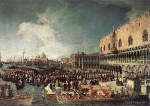 Canaletto œuvres - Réception de l'Ambassadeur au Palais des Doges