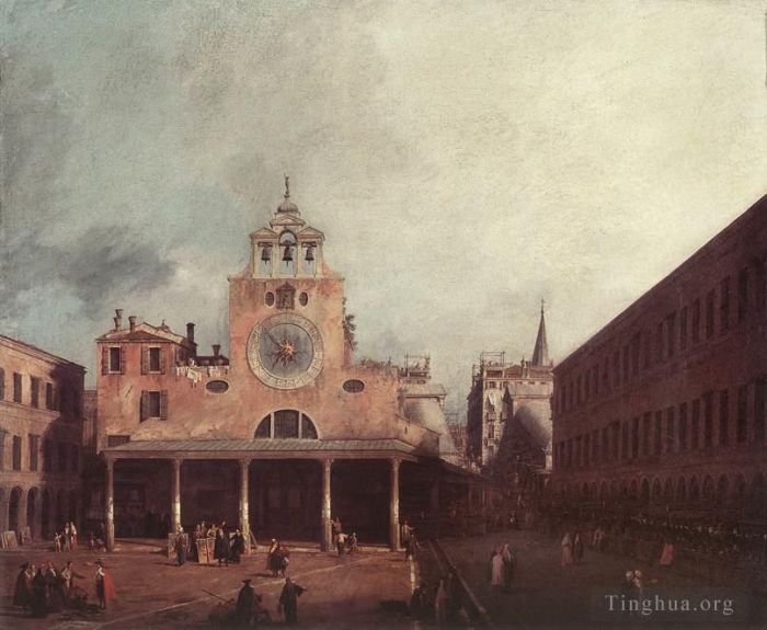 Canaletto Peinture à l'huile - San Giacomo di Rialto