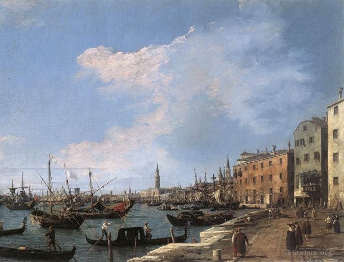 Canaletto Peinture à l'huile - La Riva Degli Schiavoni