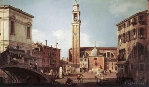 Canaletto œuvres - Vue du Campo Santi Apostoli