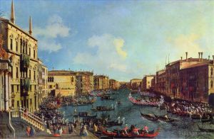 Canaletto œuvres - Une régate sur le grand canal