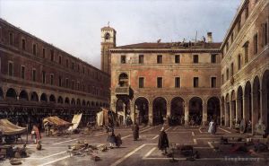 Canaletto œuvres - Le champ de Rialto