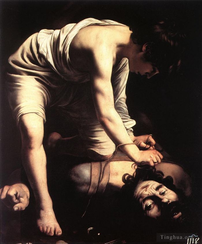 Caravaggio Peinture à l'huile - David avec la tête de Goliath