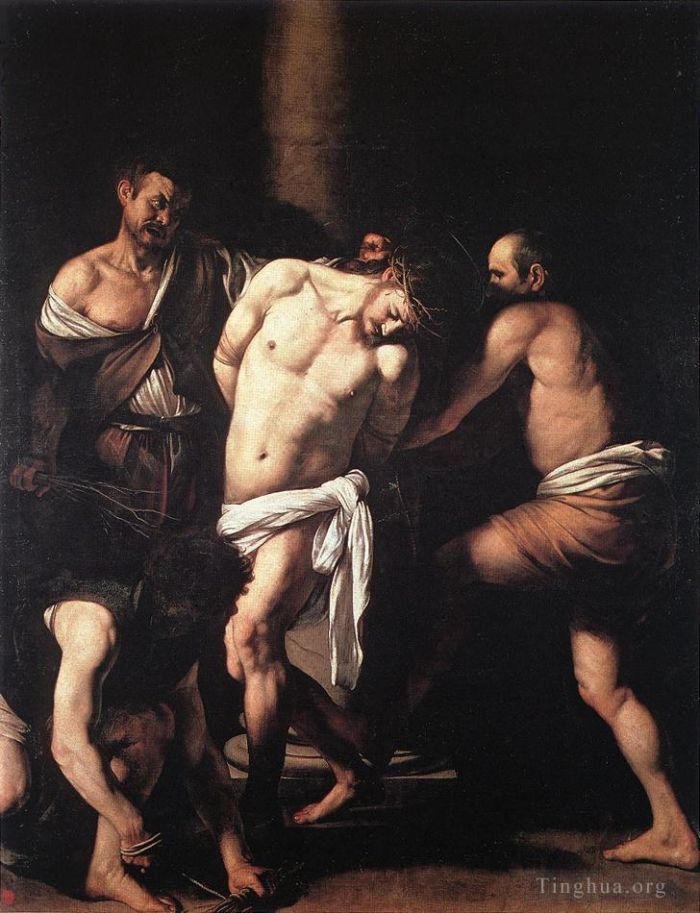 Caravaggio Peinture à l'huile - Flagellation
