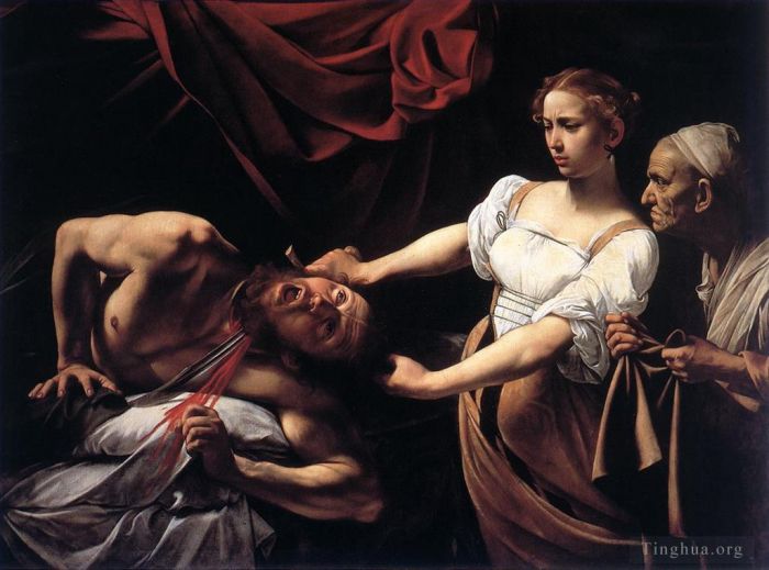 Caravaggio Peinture à l'huile - Judith décapitant Holopherne