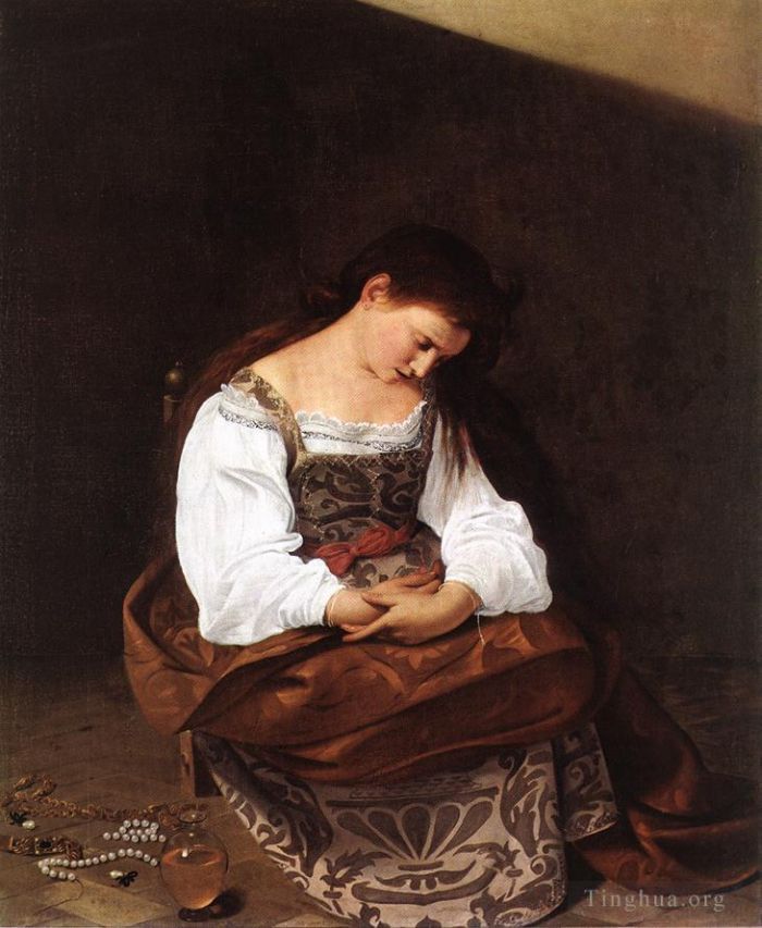 Caravaggio Peinture à l'huile - Madeleine