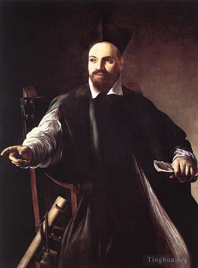 Caravaggio Peinture à l'huile - Portrait de Maffeo Barberini