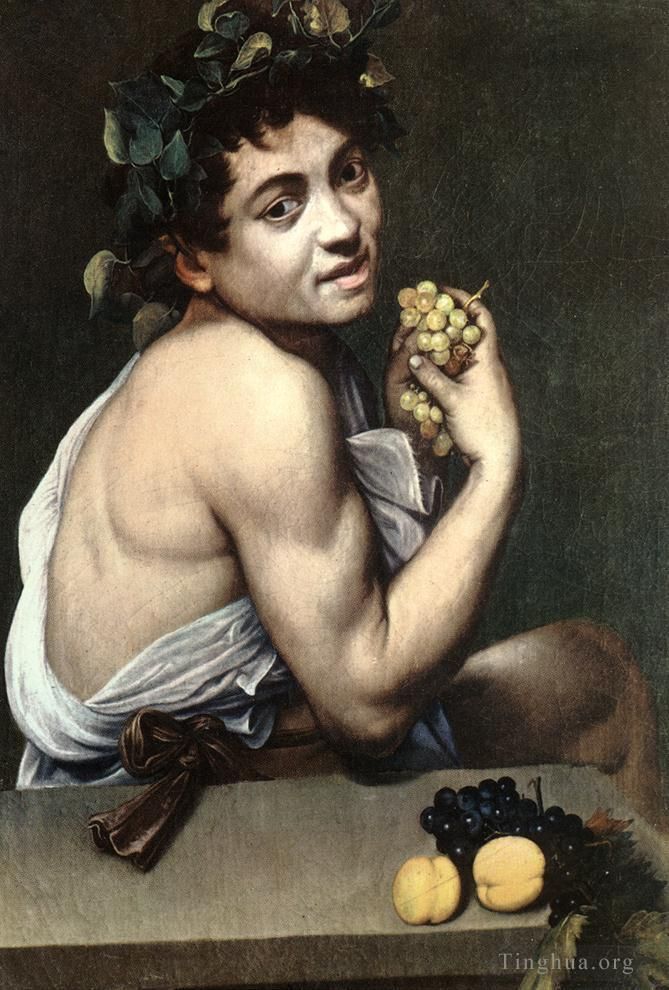 Caravaggio Peinture à l'huile - Bacchus malade