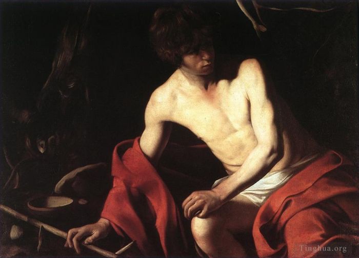 Caravaggio Peinture à l'huile - Saint Jean-Baptiste1