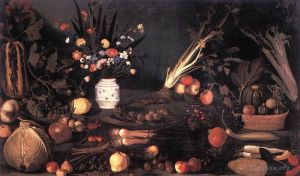 Caravaggio œuvres - Nature morte avec fleurs et fruits