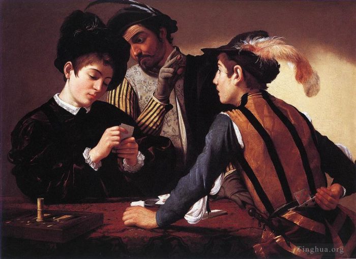 Caravaggio Peinture à l'huile - Les Cardharps