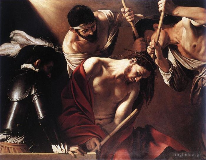 Caravaggio Peinture à l'huile - Le couronnement d'épines1
